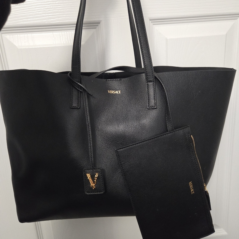 Versace leather tote bag - Picture 2 of 6